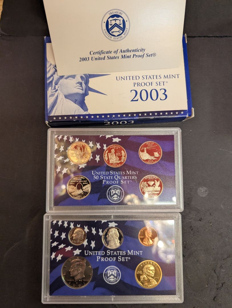 2003 clad proof set