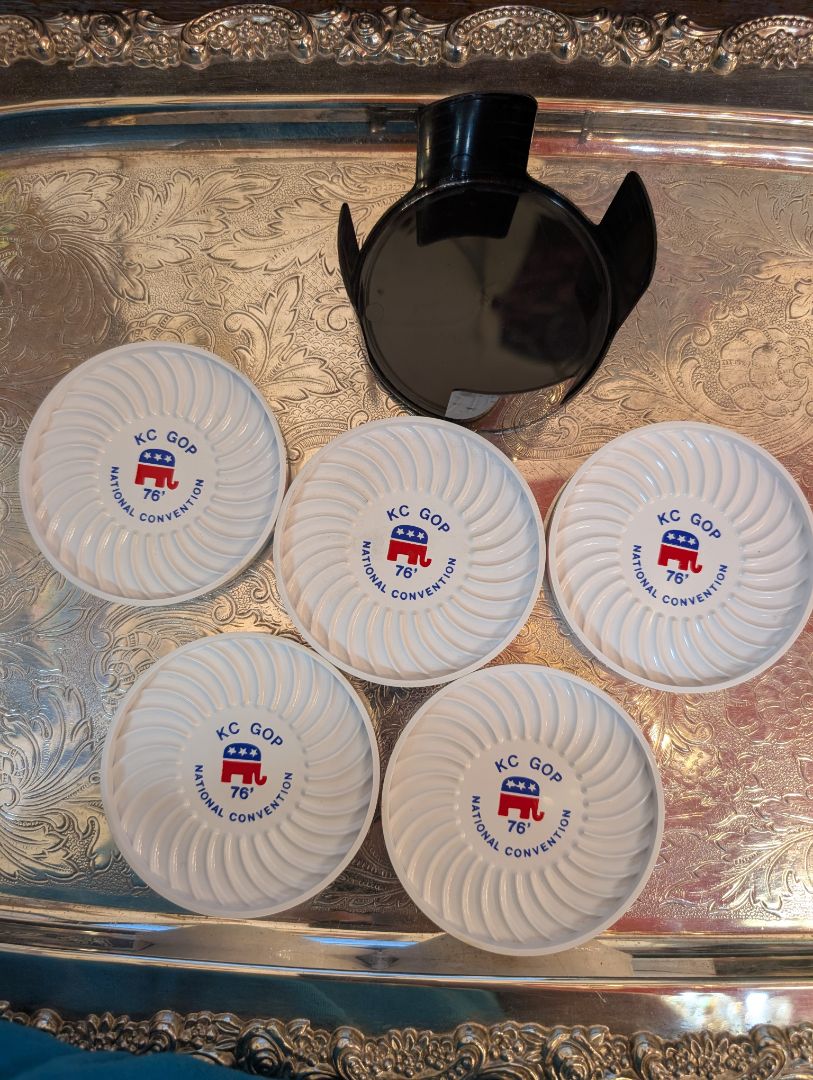 1976 Republican national convention coaster set