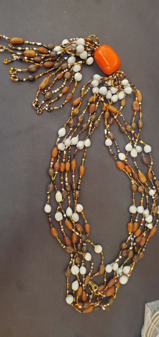 Natural Seed Bead Cascade Necklace