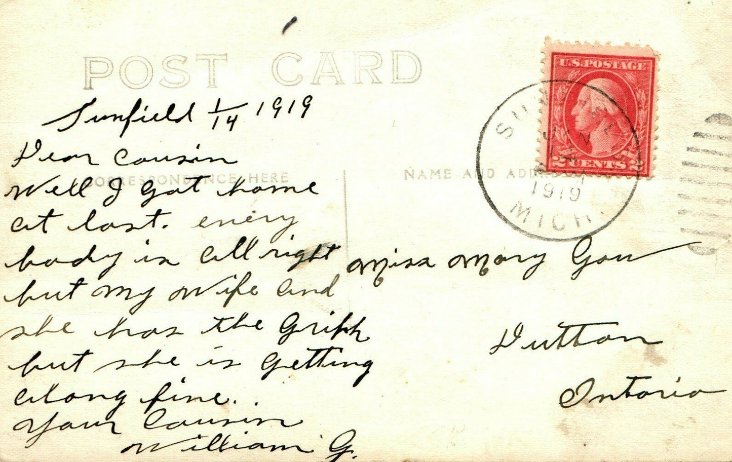 Sunfield Milling Co Elevator Horse and Carriage Sunfield Michigan MI Postcard