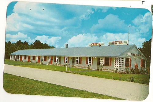 Wheelers Cabins Motel Advertising Postcard NY  Postcard