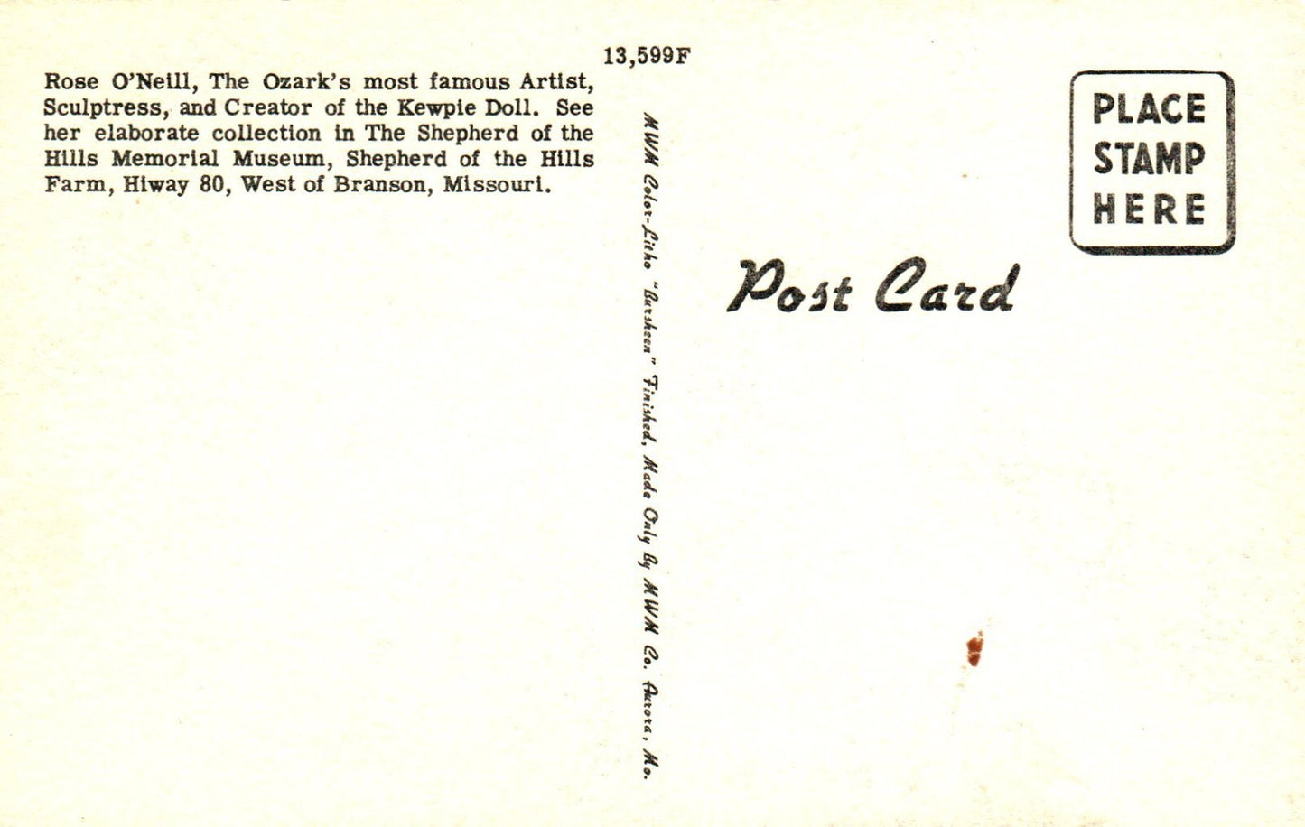 RARE Rose O'Neill and Kewpies Artist Postcard