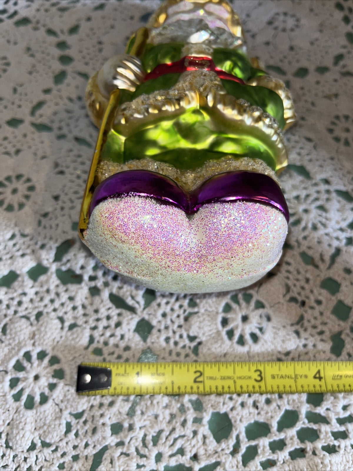 Vintage Mercury Santa Glass Christmas Ornament