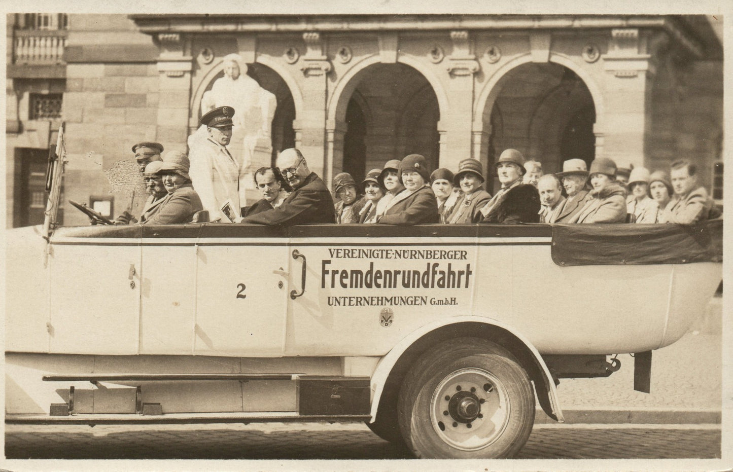 Real Photo Berlin Germany German Tourist Bus Postcard
