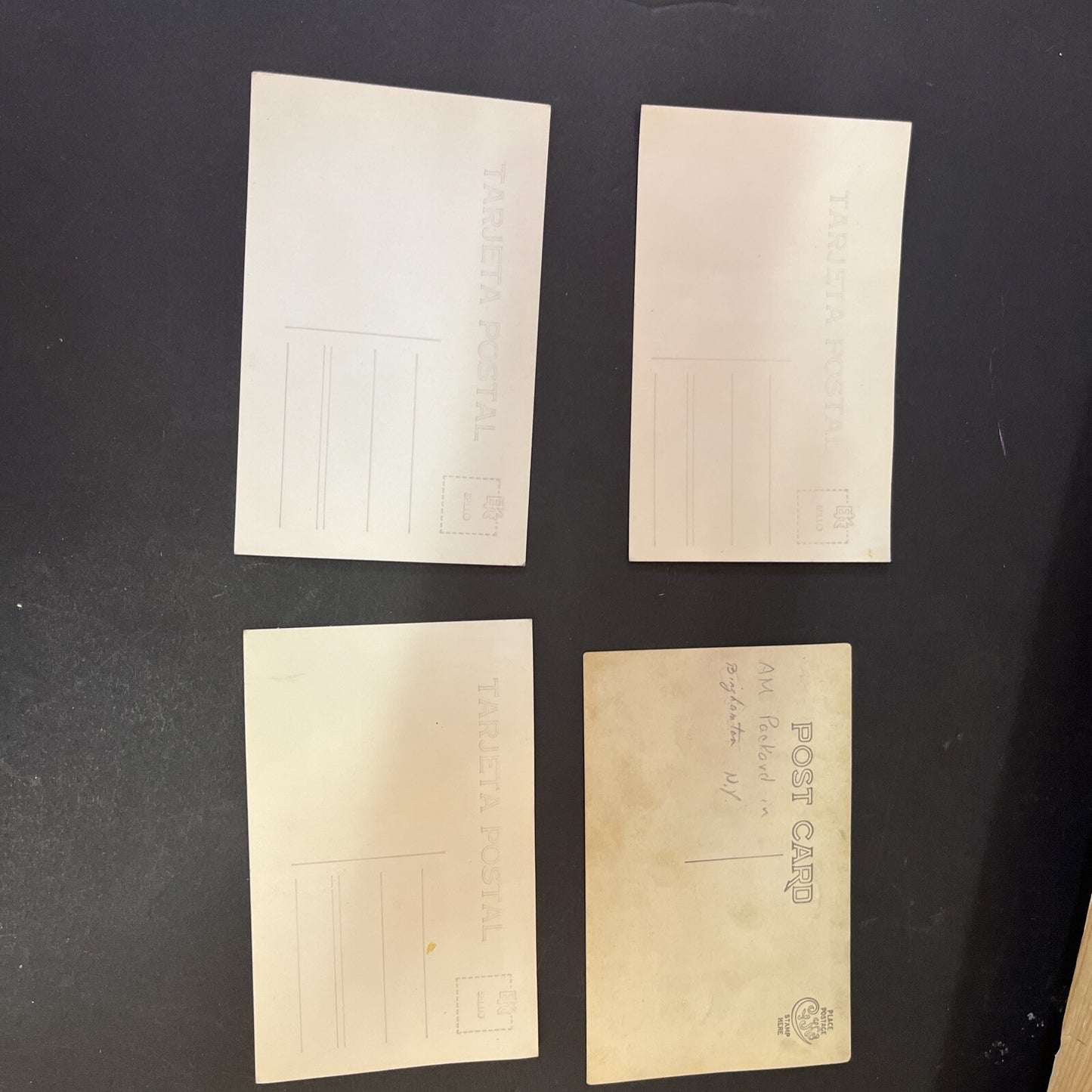 Vintage RPPC Group Lot of 4 Real Photo Postcards ,