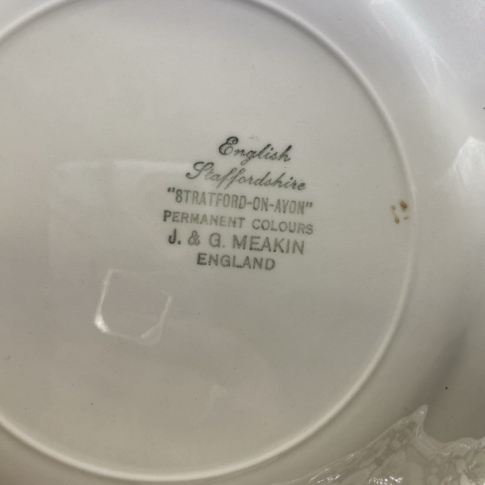 6 10" Dinner Plates English Staffordshire J & G Meakin Stratford-On-Avon