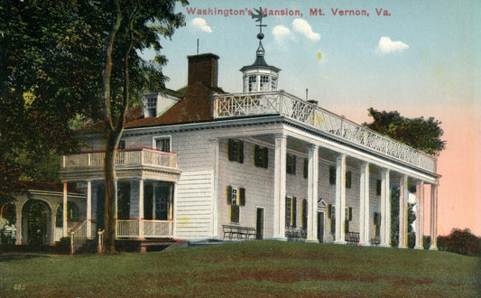 Washington Mansion Mt Vernon 685 VA Virginia  Postcard