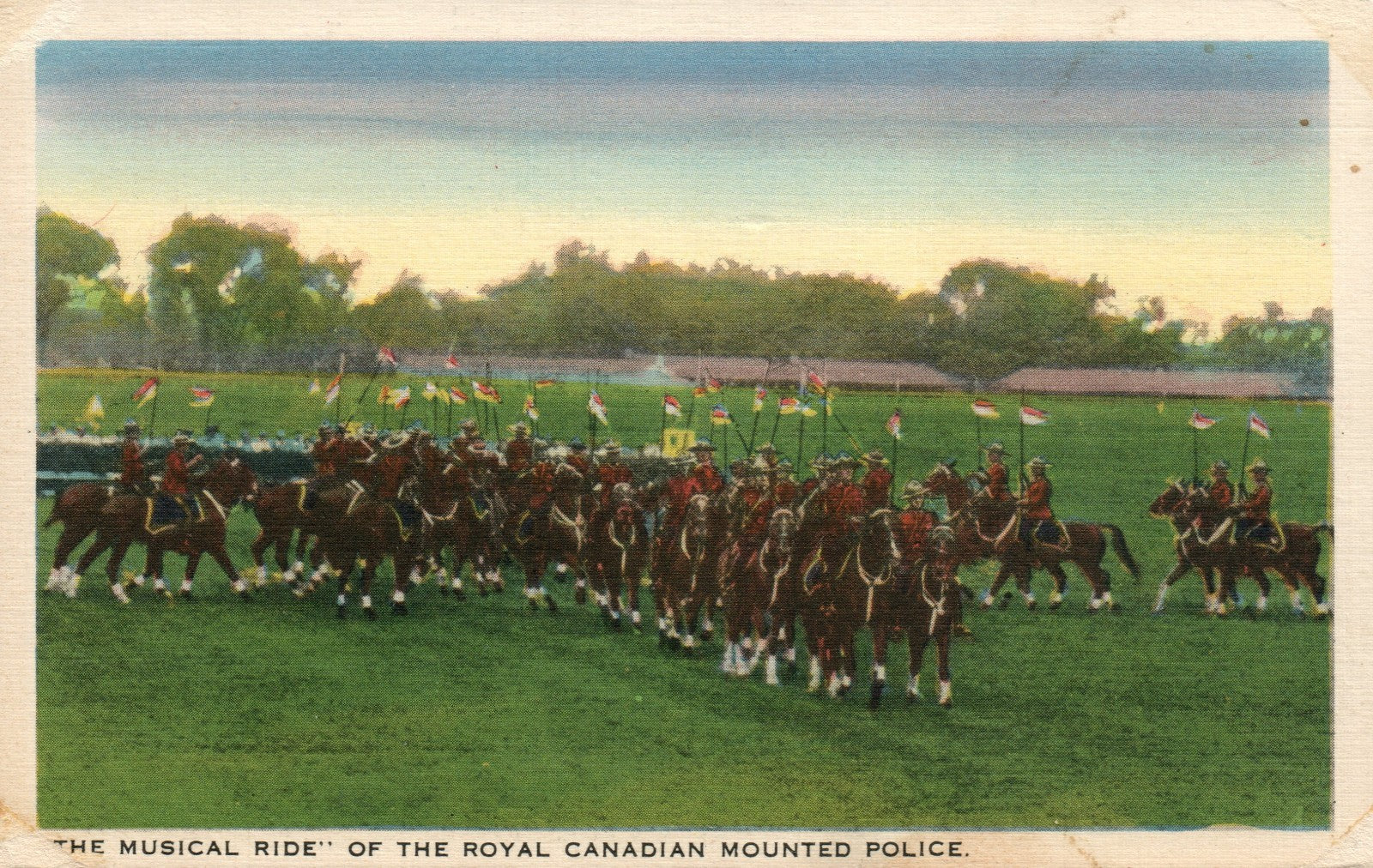 "The Musical Ride" of the Royal Canadian Mounted Police Mounties Horse