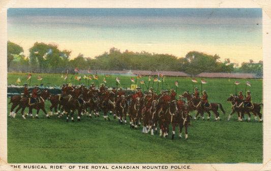 "The Musical Ride" of the Royal Canadian Mounted Police Mounties Horse