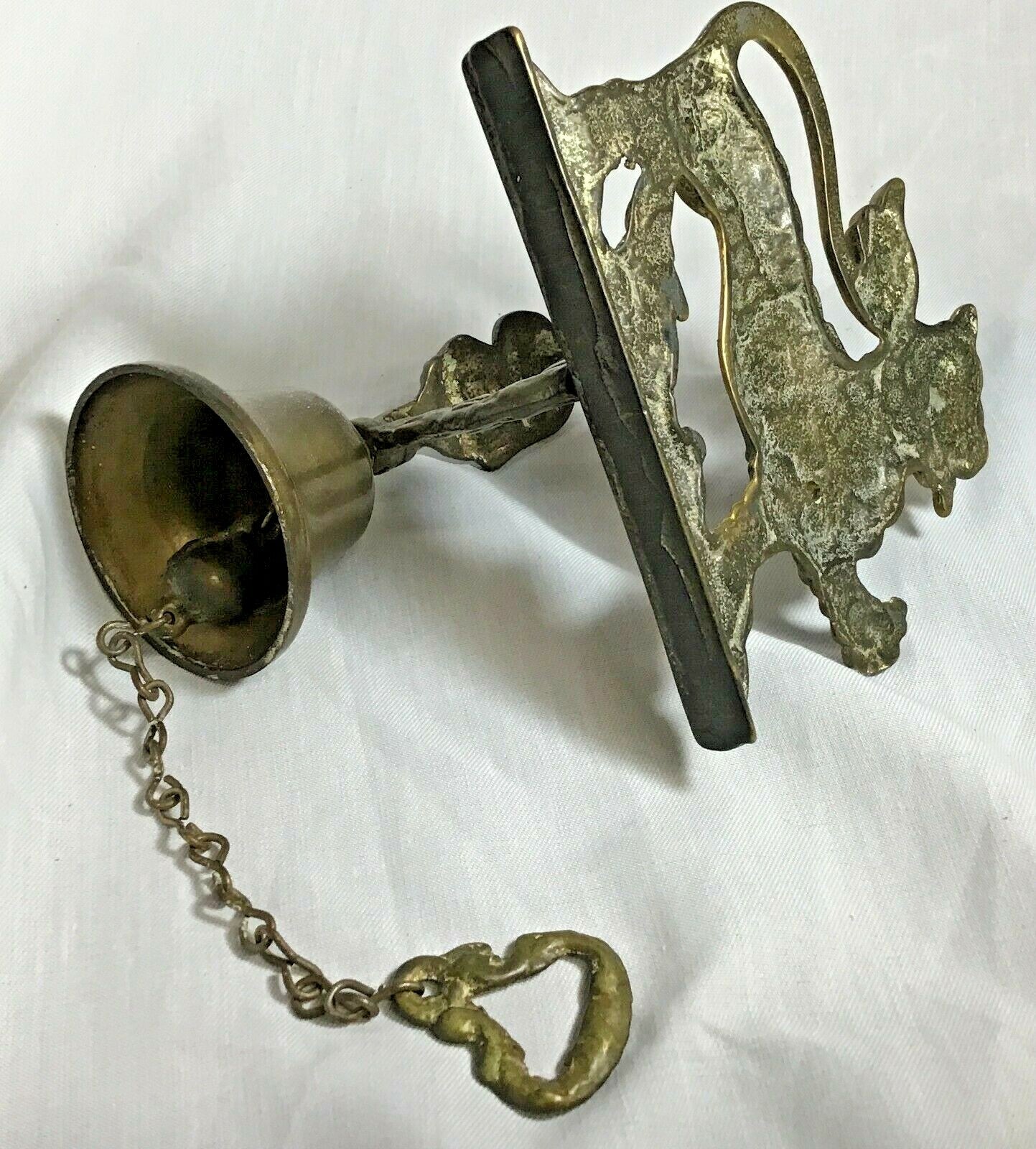 Made in England Brass Door or Dinner Bell Lion Pilgrim Jenny Jones