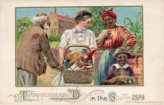 Winsch Thanksgiving Day in the South 1919 Vintage Thanksgiving Postcard