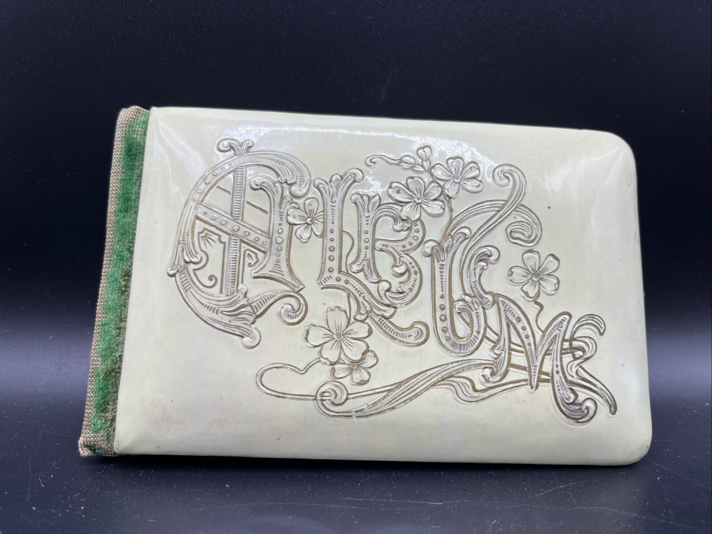 Antique 1900s Autograph Book Album with Signatures & Messages. 6" X 4”