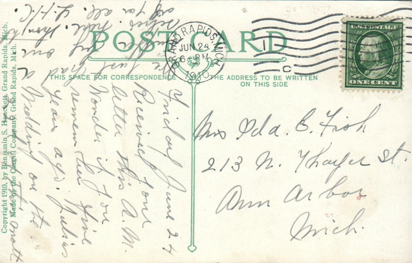 Grand Rapid Homecoming Anniversary Celebration Michigan Mich MI Postcard