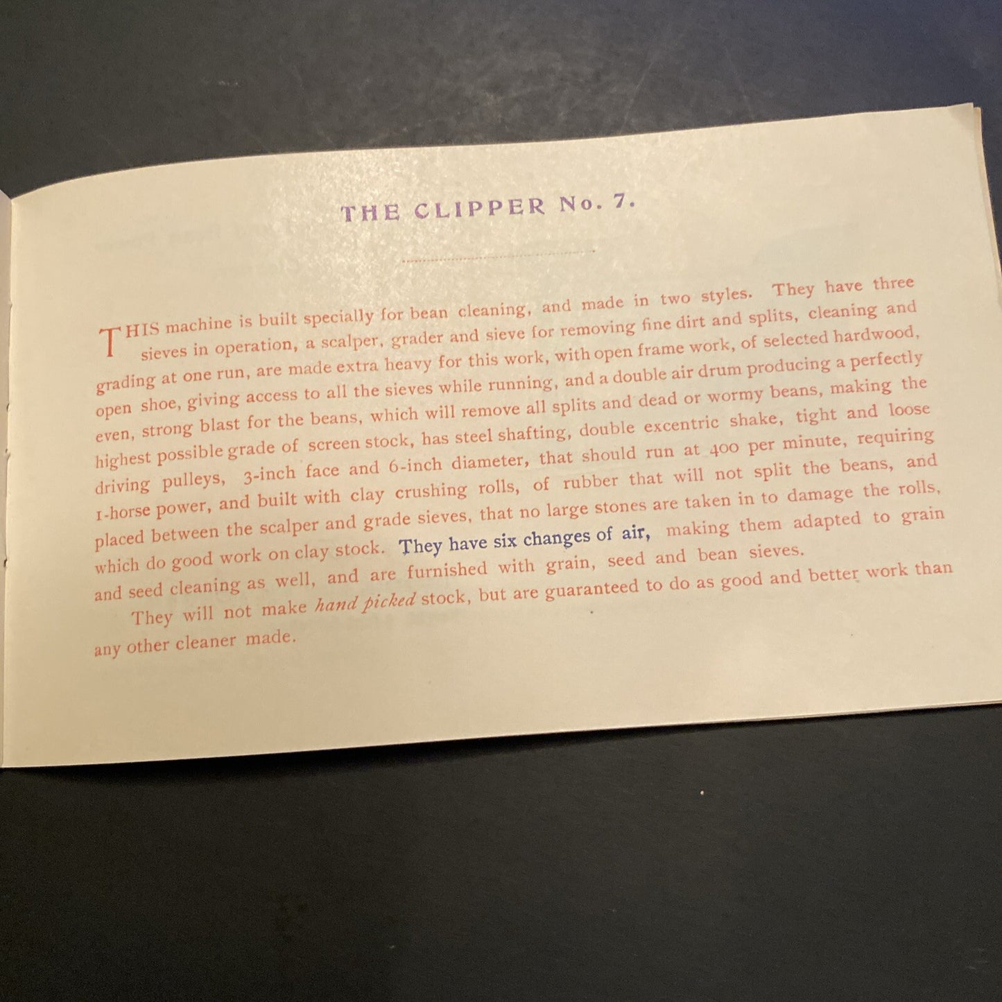A T Ferrell Company Clipper Grain Seed Saginaw MI Trading Trade Card Advertising