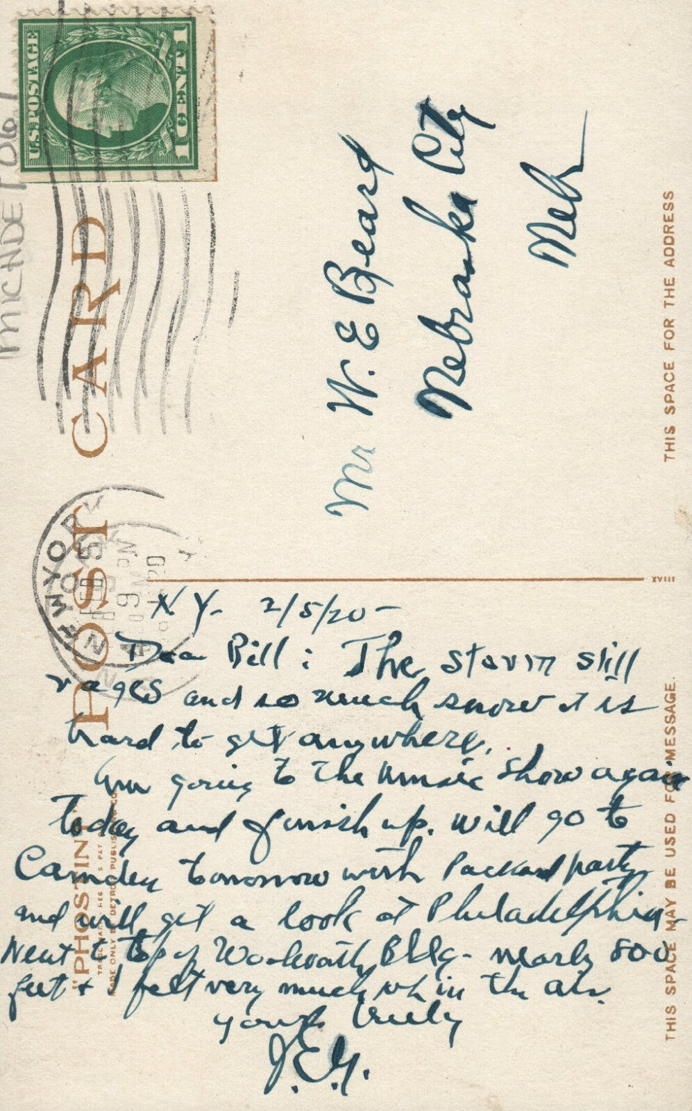 Metropolitan Building 700 Feet New York City NYC NY Postcard