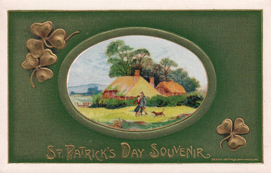 Winsch St Patrick's Day Irish Flag Series Ireland Couple Dog