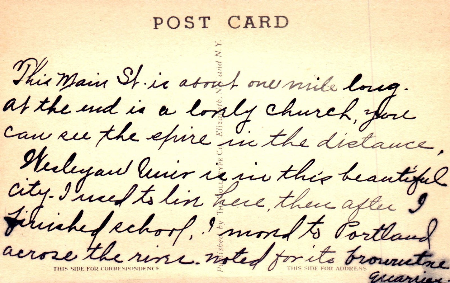 Main Street in Middletown CT Connecticut Postcard