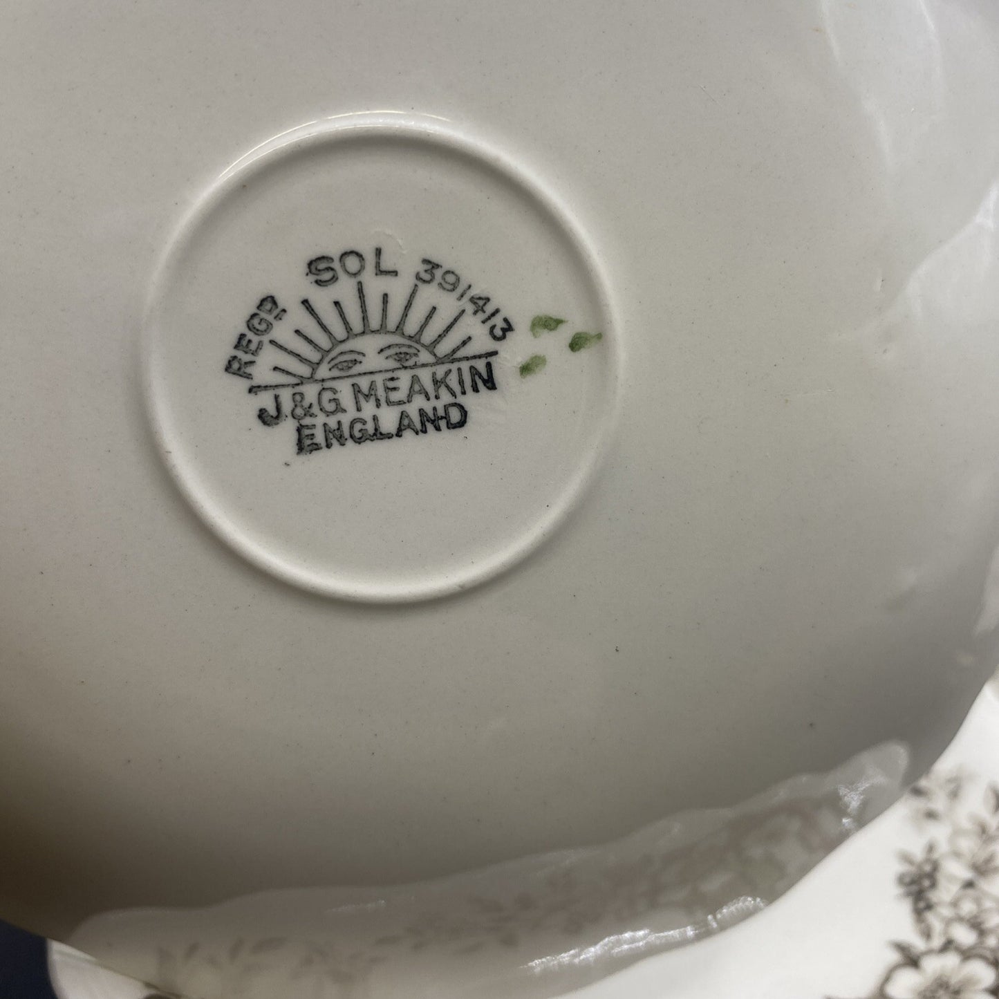 8 Saucers English Staffordshire J & G Meakin Stratford-On-Avon 5.25"