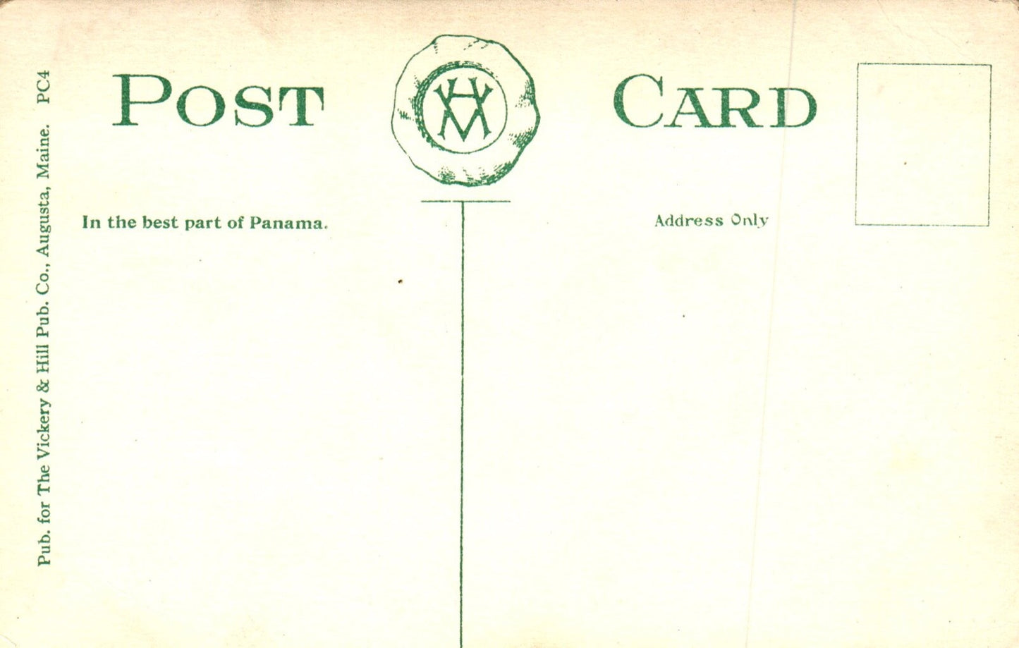 In the Best Part of Panama Vintage Panama Postcard