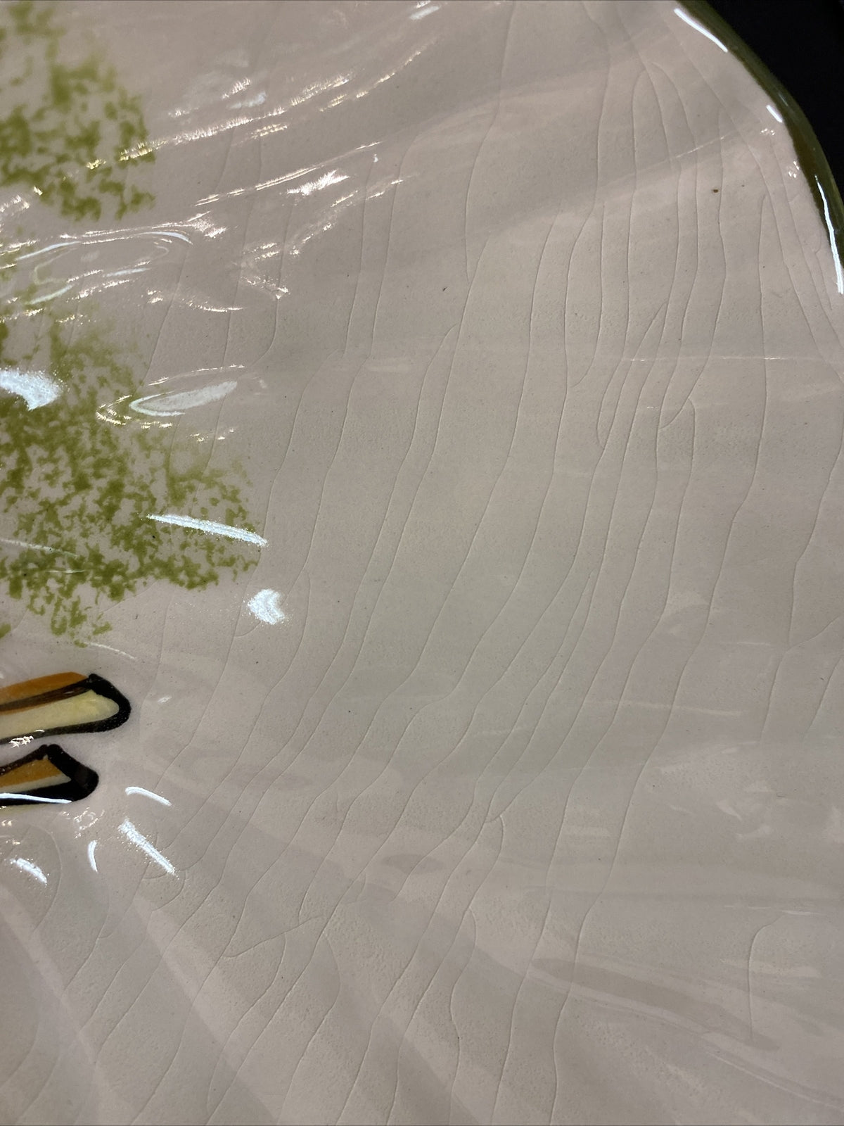 Vintage Los Angeles Potteries Mushroom Divided Serving Bowl #960 California USA