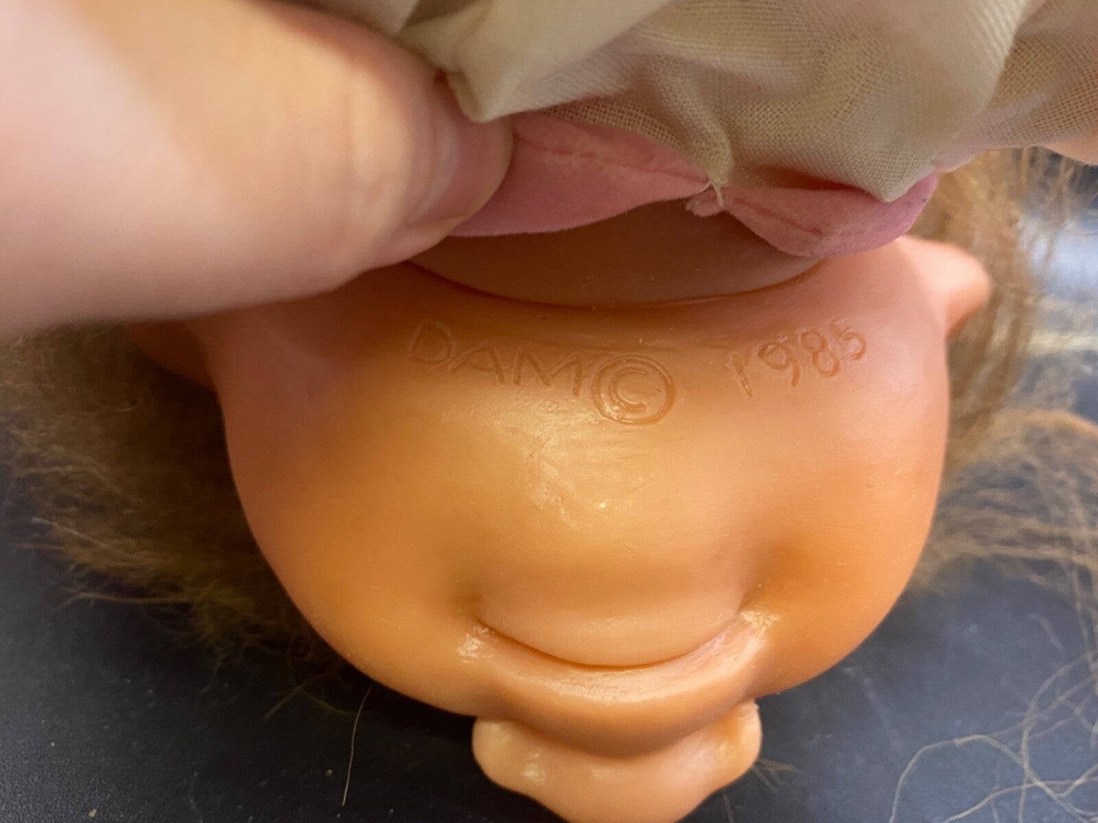 1977 Vintage Thomas Dam Troll Doll 9" Norfin Girl Pink Poodle Skirt & white top