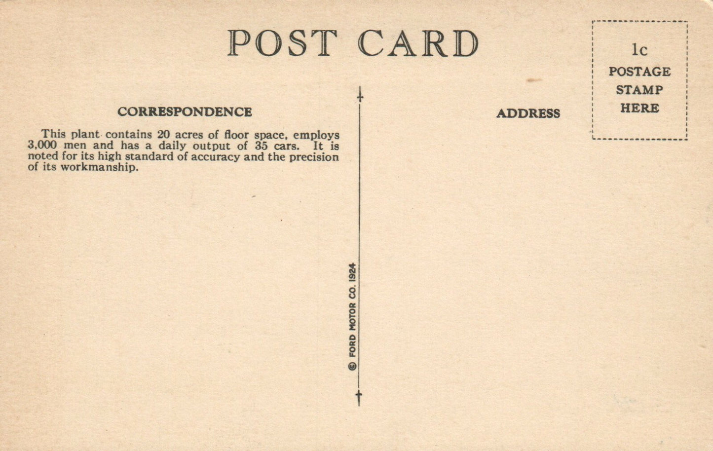 Lincoln Motor Company, Detroit Michigan Mich MI Postcard
