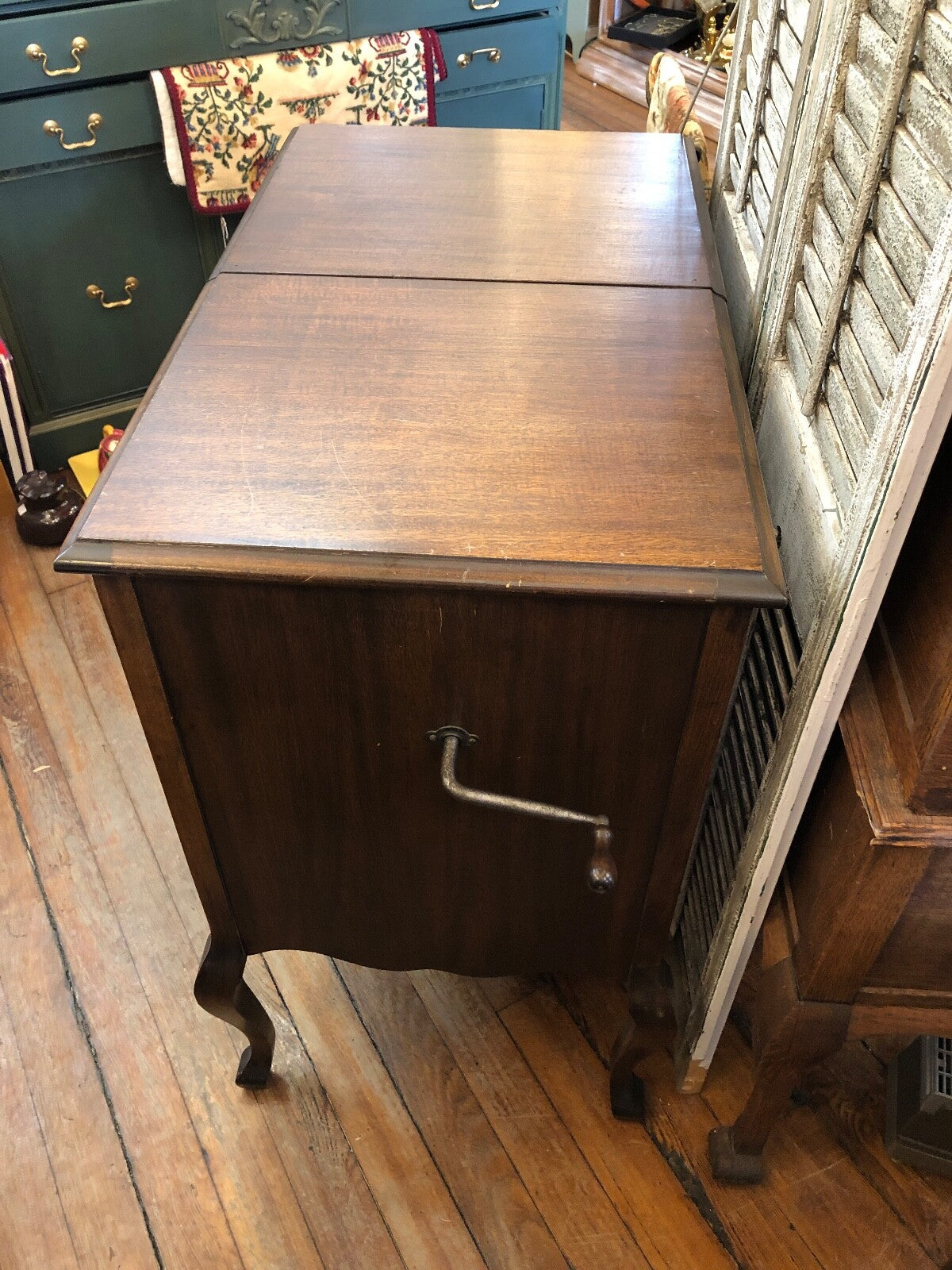 Working Antique Sonora Victrola Record Player Queen Anne 1920's with Video!