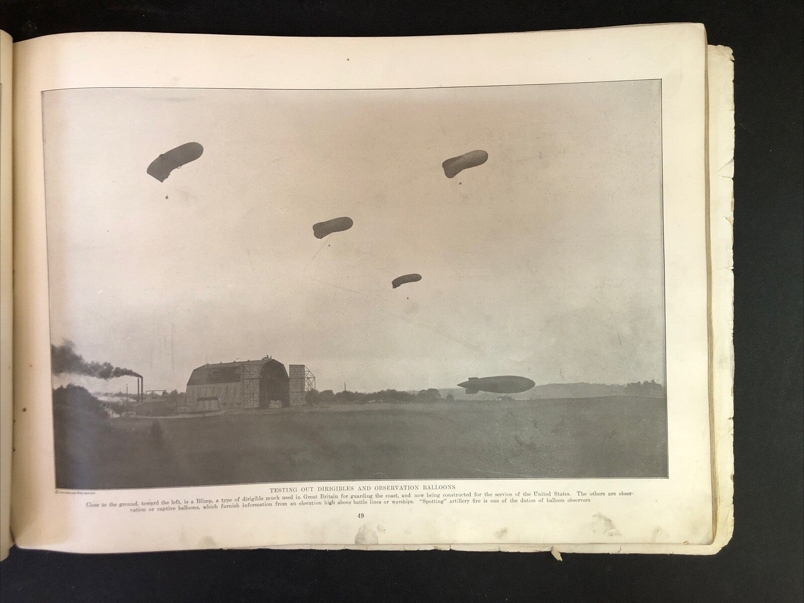 World War I Pictorial Book Oversized - Missing covers and pages 1-4