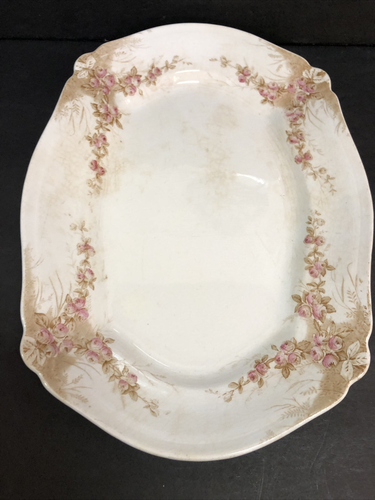 14.5 X 10.25 Royal Johnson Brothers Semi-Porcelain Oval Platter England