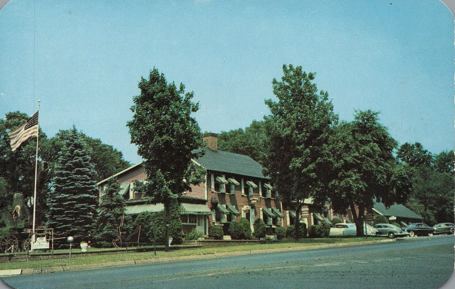 Old Farms Inn 1757 Avon Conn Postcard