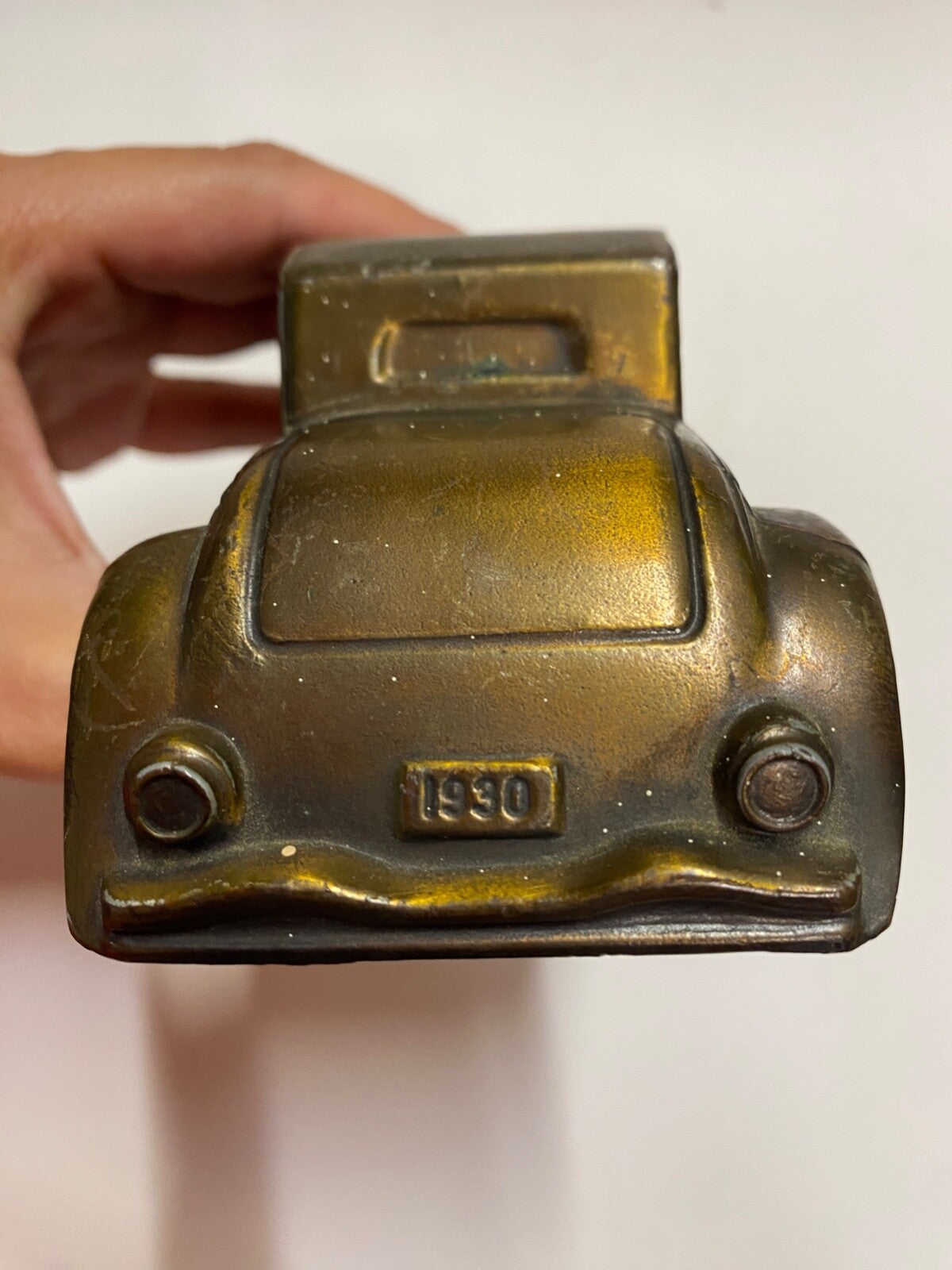 Vintage 1974 Brass Car Bank Duesenberg Banthrico INC. Chicago USA