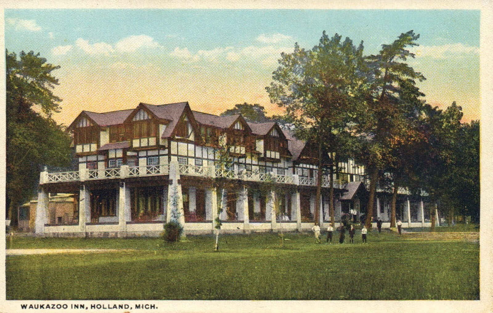 Waukazoo Inn Holland Michigan Mich MI Postcard