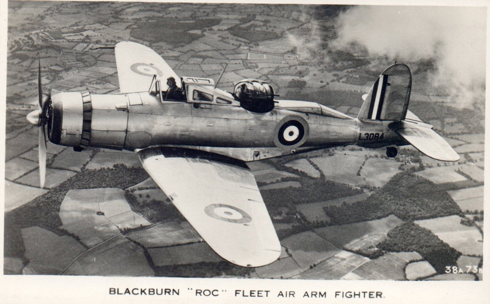 Blackburn "ROC" Fleet Aim Arm Fighter Vintage Airplane Real Photo Postcard