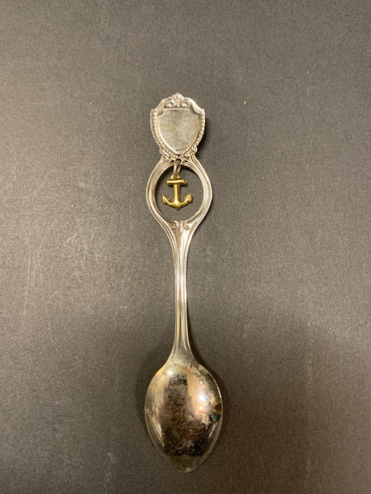 Vintage Mississippi Boat and Anchor Spinner Souvenir Spoon