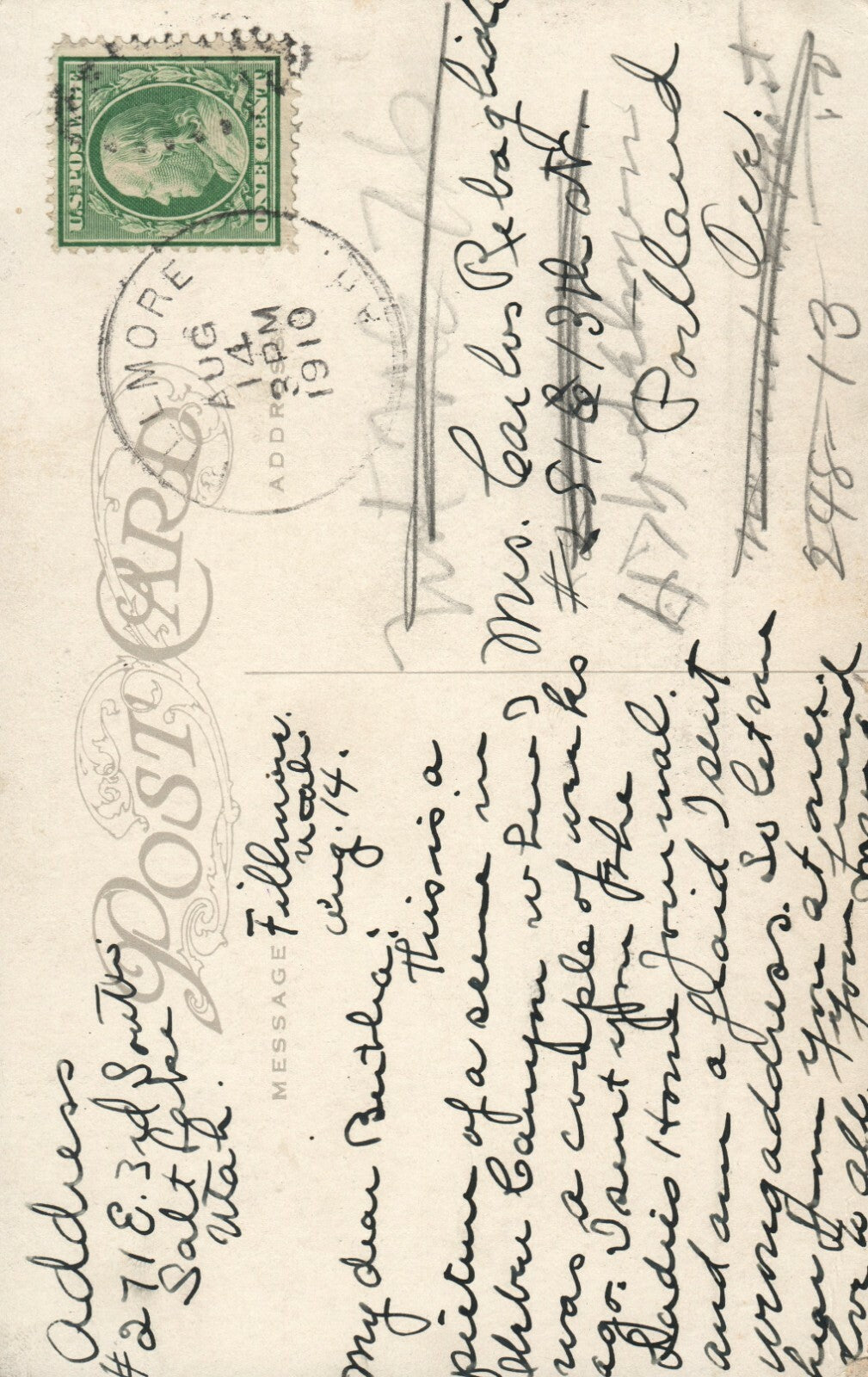 7007 Devils Slide Weber Canon UT Utah Postcard