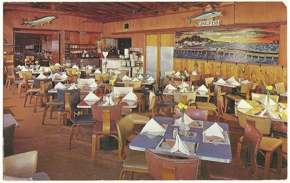 Interior The Kingfish restaurant Treasure Island FL Florida Postcard