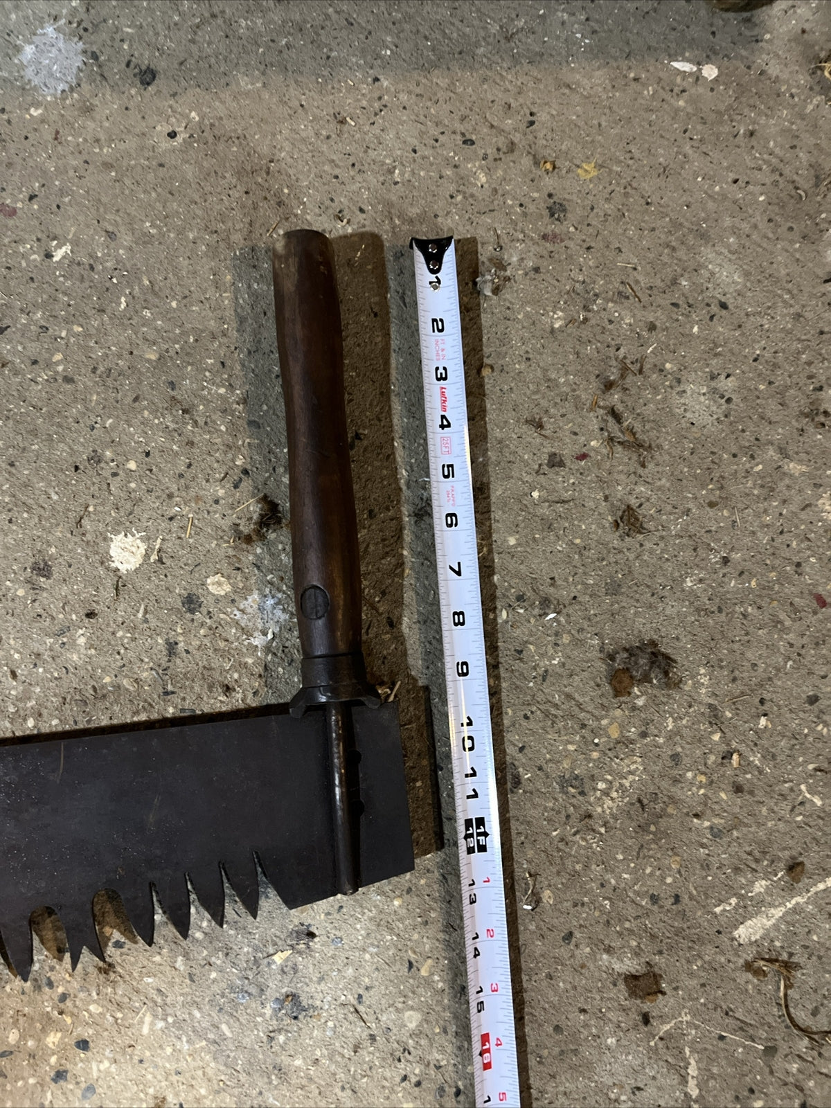 Antique Crosscut 2 Man Logging Saw 66" - Wide blade, Primitive Tool