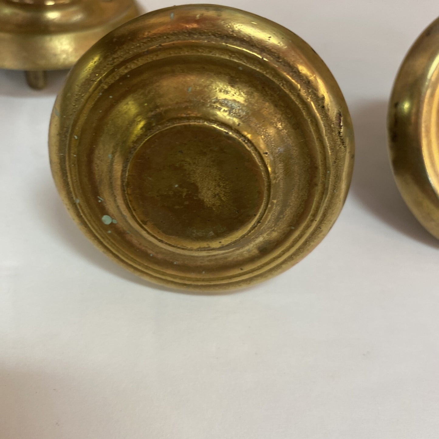 3 PC Vintage Sold Brass Harvin Door Knocker 8.5" TALL with Patina