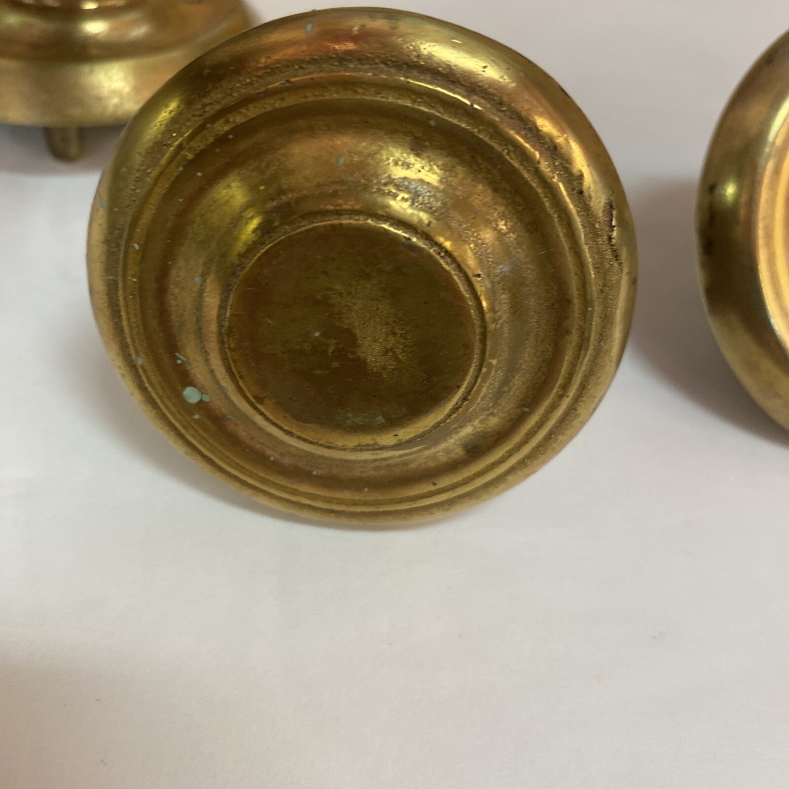 3 PC Vintage Sold Brass Harvin Door Knocker 8.5" TALL with Patina