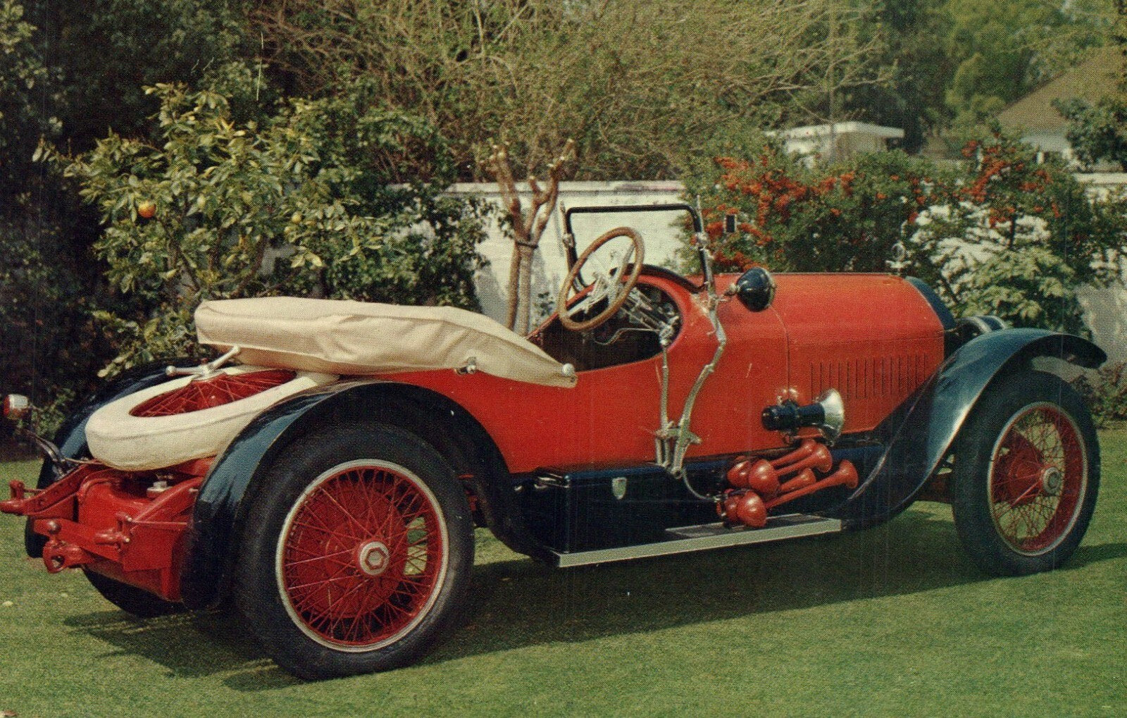 World War 1 Stuntz Bearcat Automobile Car Postcard
