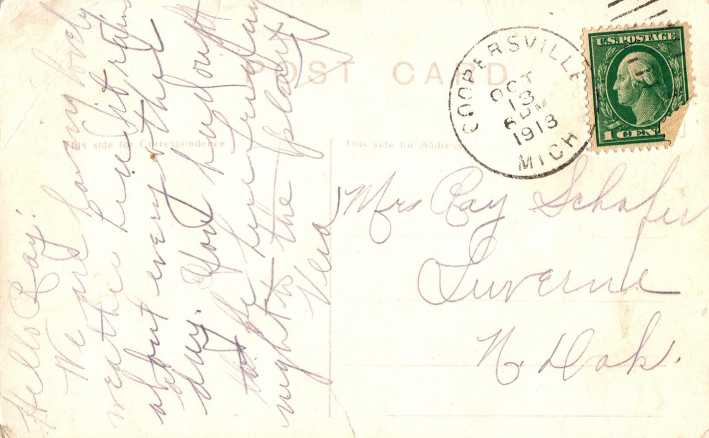 Coopersville is Still on the Map Are You? in Coopersville MI Michigan Postcard