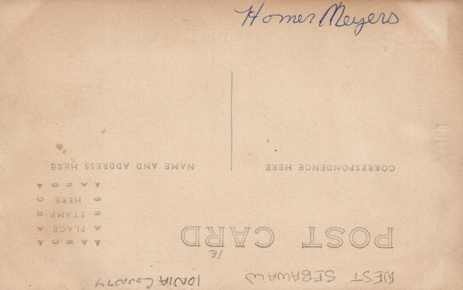 West Sebawaw, Ionia County, MI Mich Michigan Postcard, Real Photo