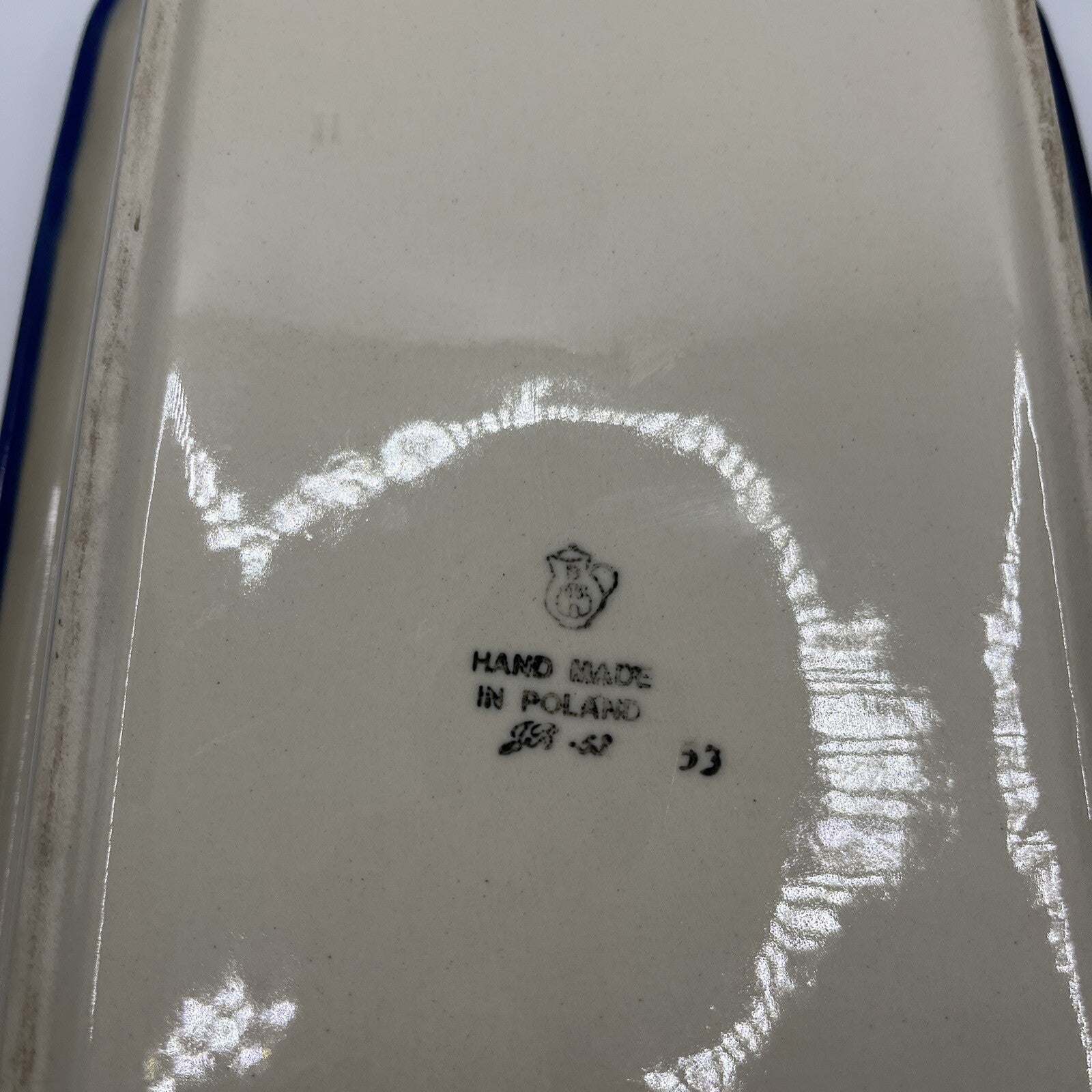 Wild Blueberry Polish Pottery Loaf Baker 14” X 8”