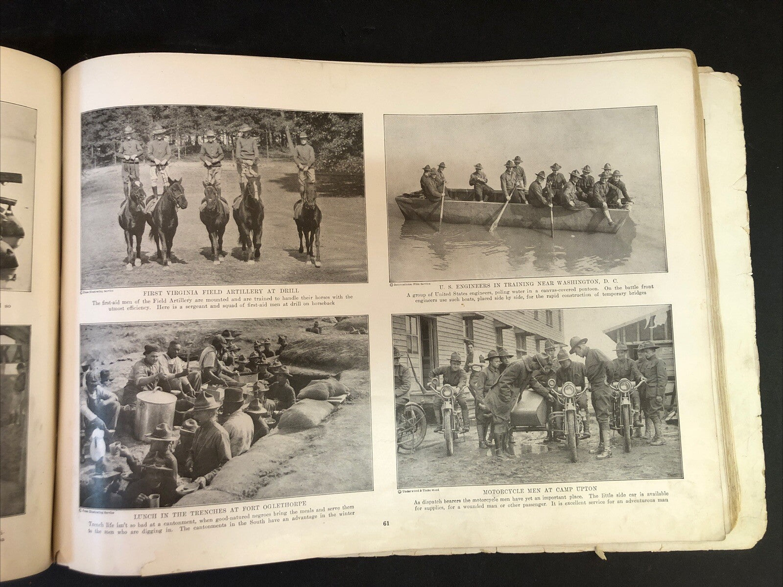 World War I Pictorial Book Oversized - Missing covers and pages 1-4