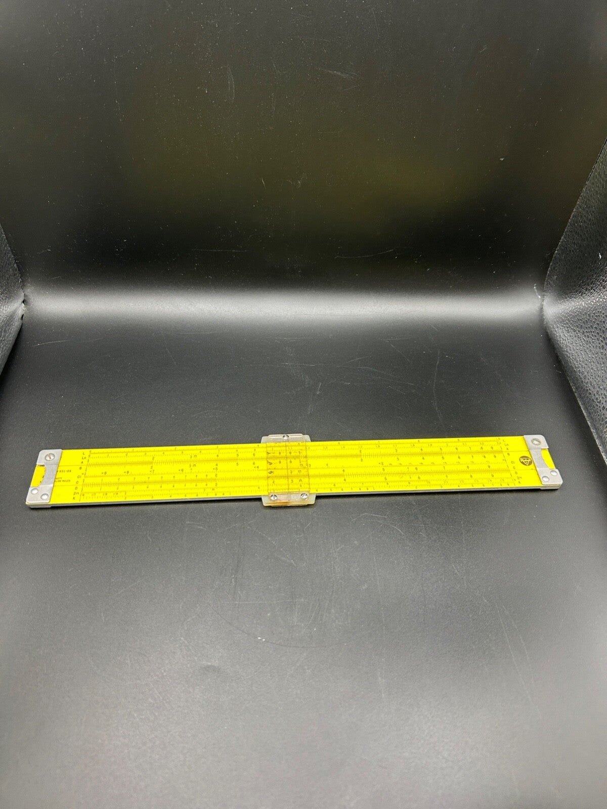 Pickett Model N531 ES 12" Metal Slide Rule Leather case Capitol Radio Engineerin