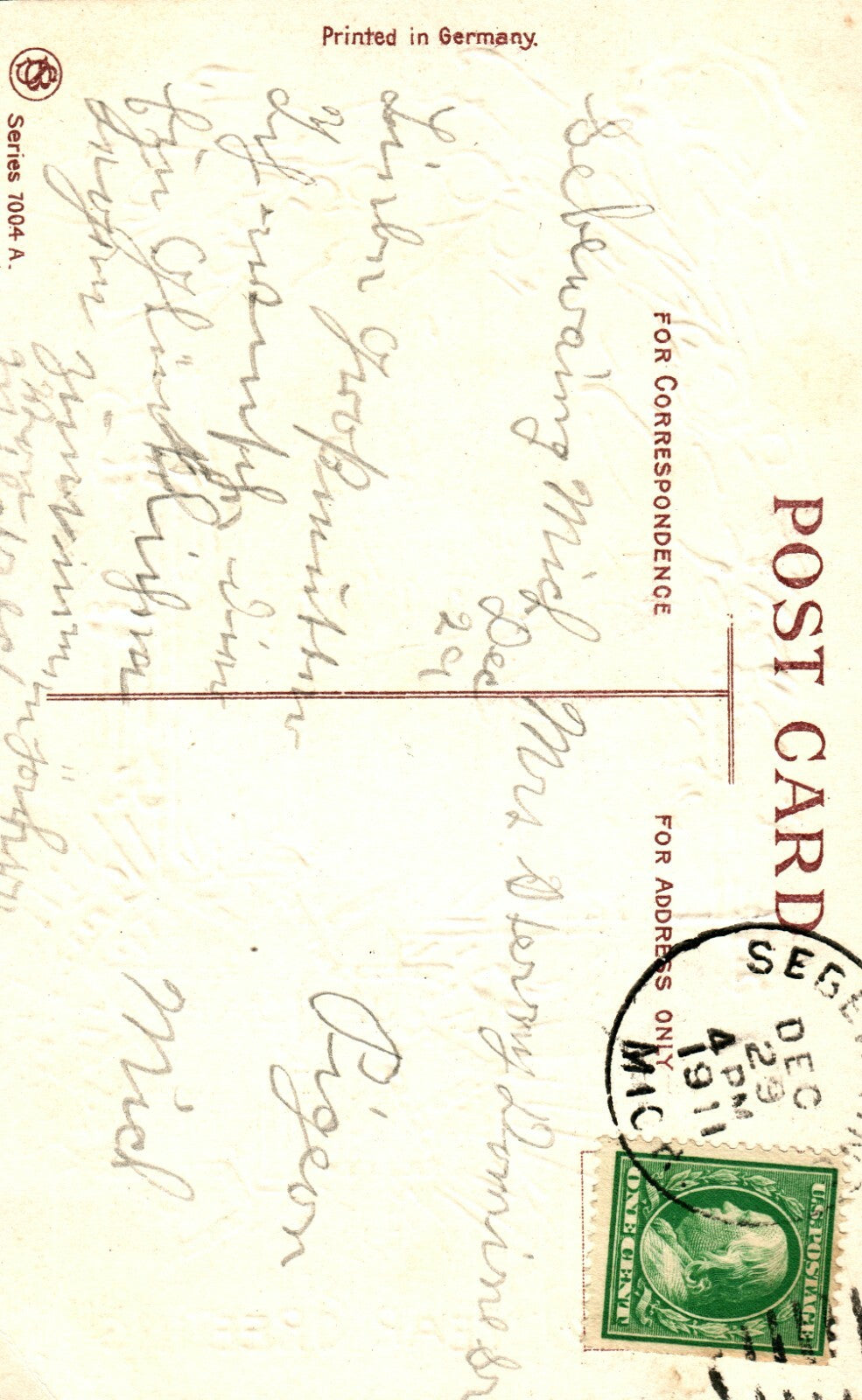 Gel Winter Church Scene Gold Holly Jan 1 Star New Year Greeting Series 7004-A