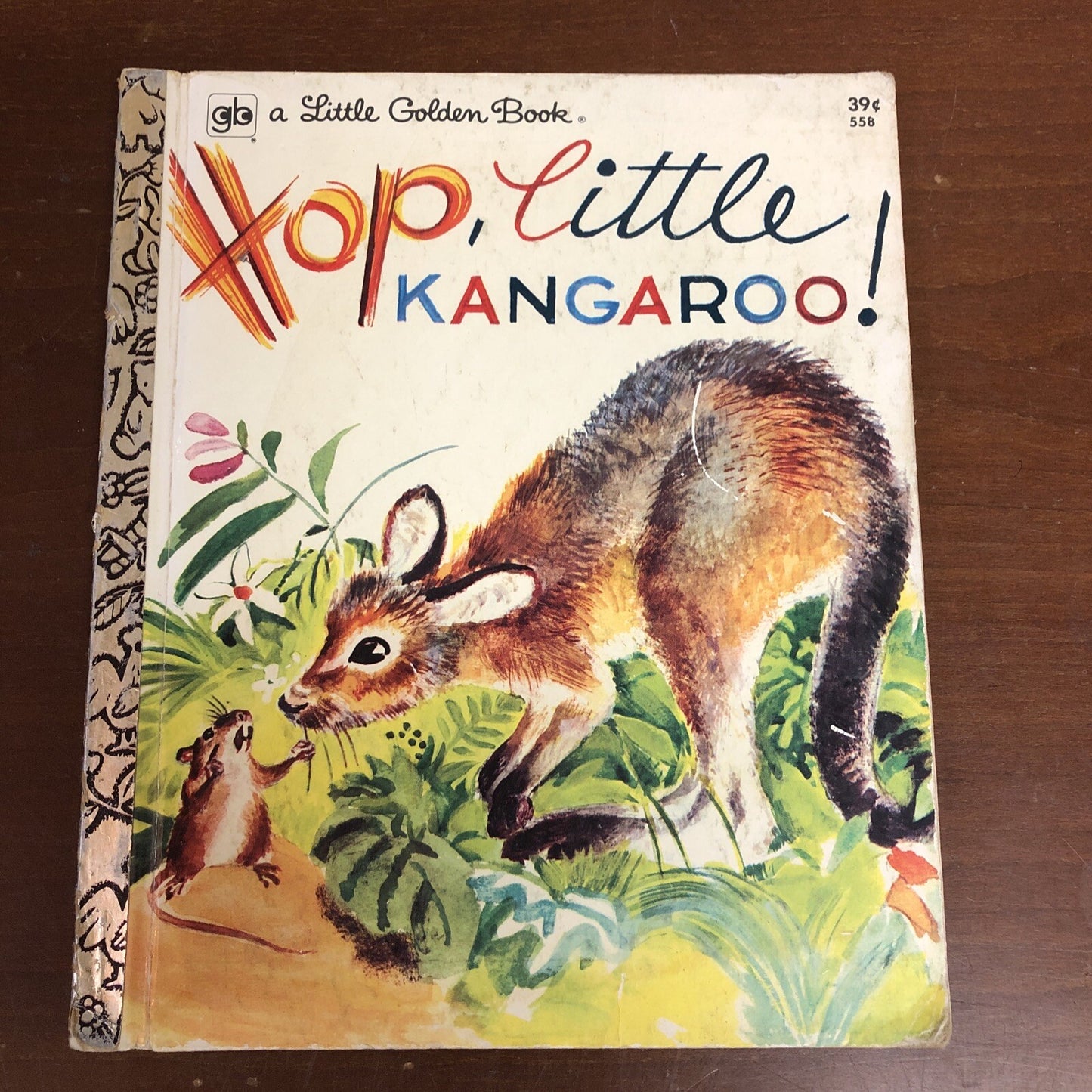 1965 Hop Little Kangaroo Golden Book First Edition NO WRITING SCARRY