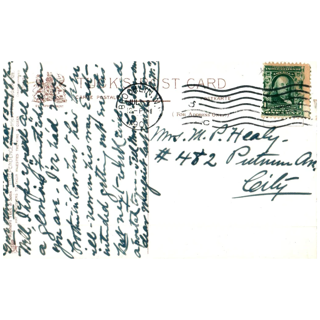 Little Boy With Fireworks Vintage Patriotic Fourth of July Postcard