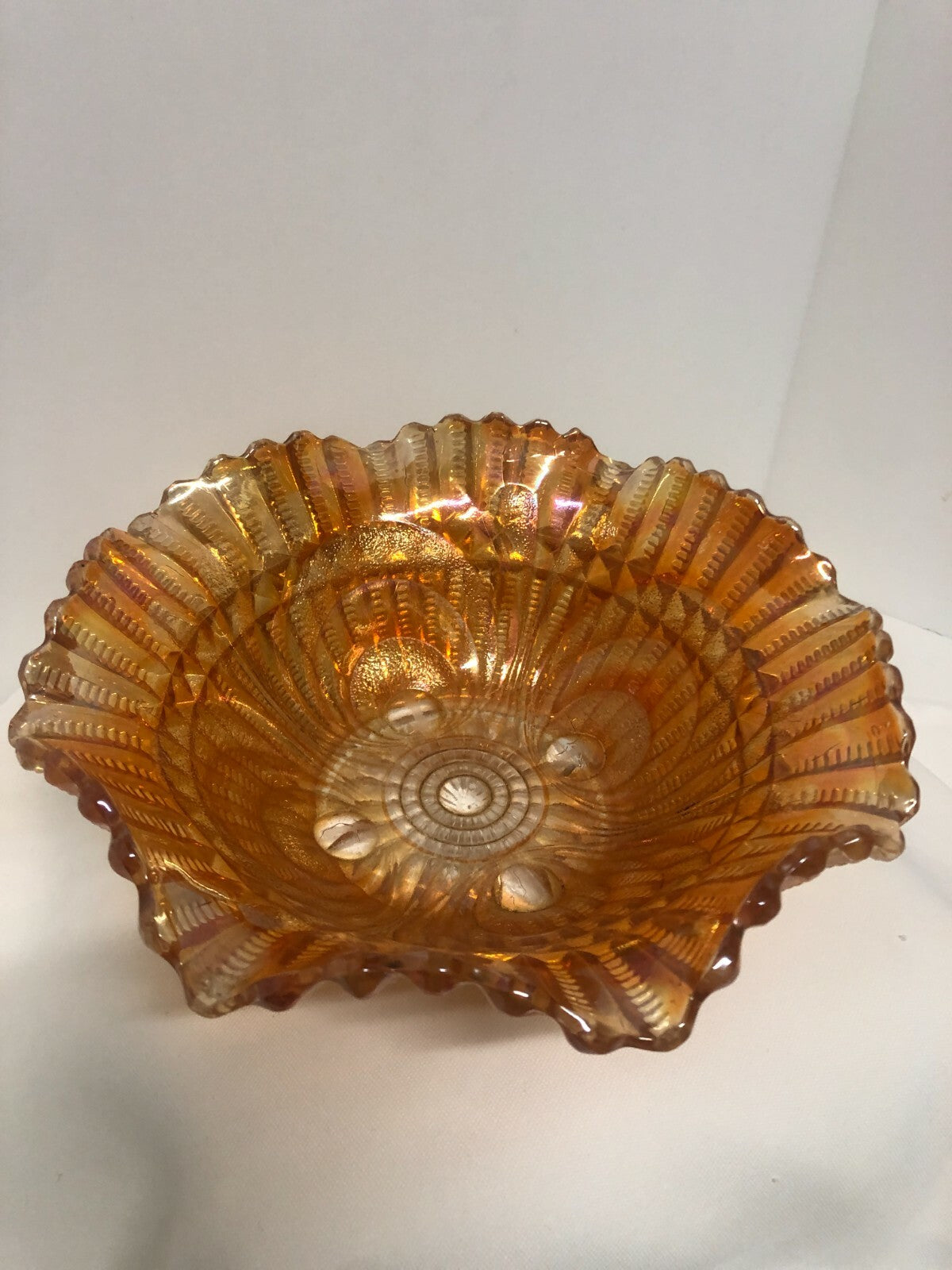 9"x4" Orange Carnival Fruit Bowl