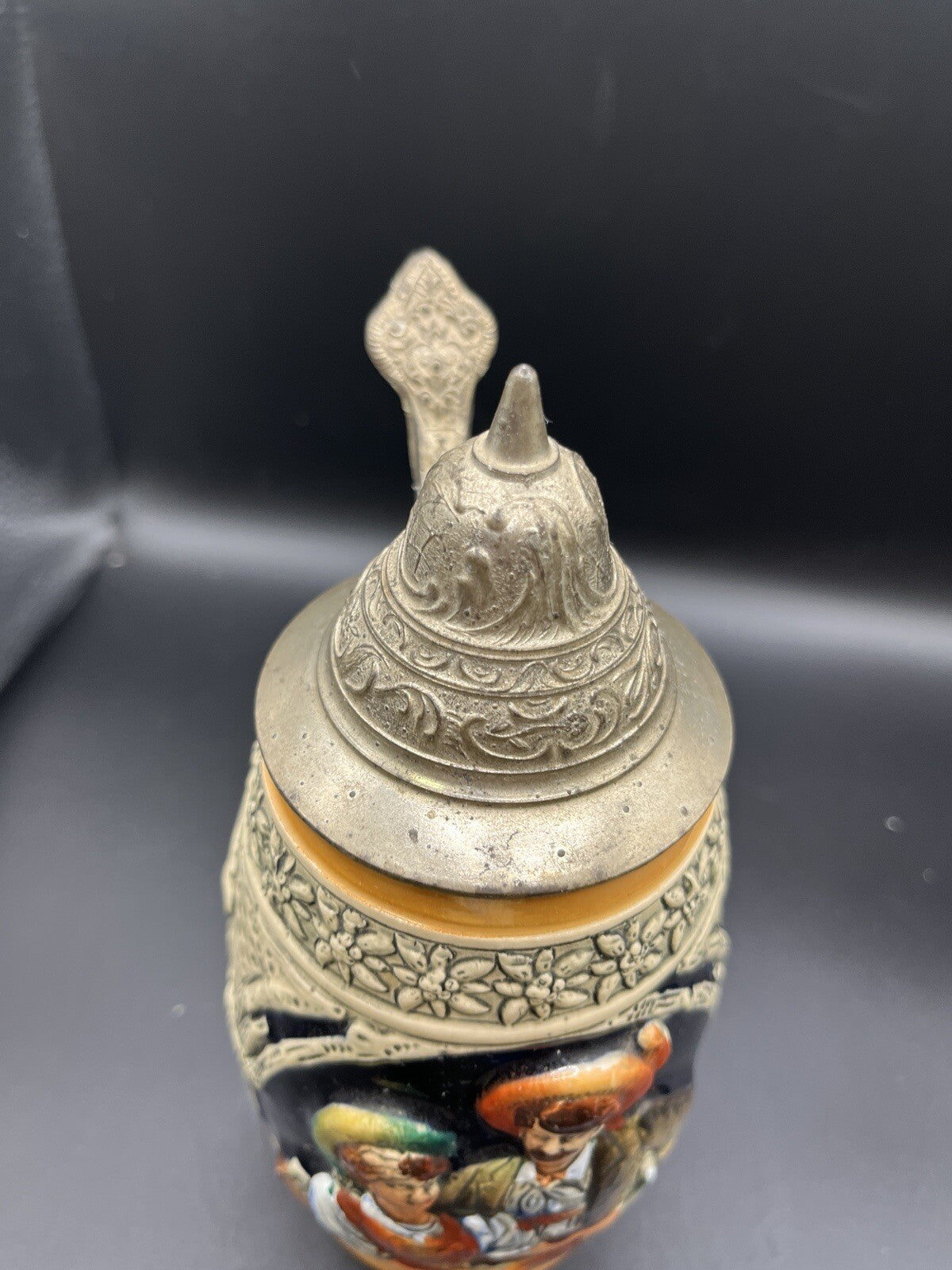 Vintage Original Thewalt Beer Stein Western Germany Pewter Lid 1 Ltr